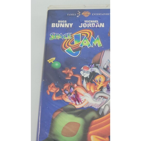 Space Jam Clamshell VHS Tape Bugs Bunny Michael Jordan Vintage Retro 1997 - Picture 3 of 12